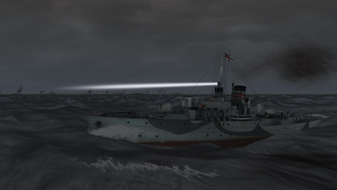 Flower-class Corvette - one of many enhanced, re-skinned and new ship models - GWX Knight's Cross