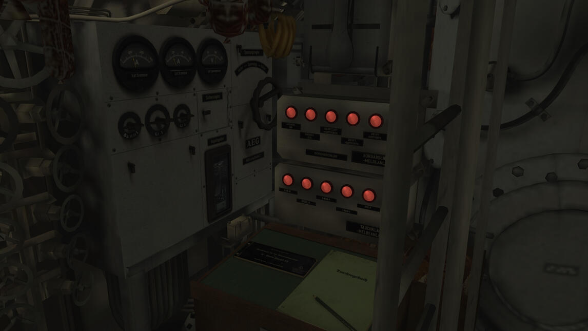 Re-modelled Type VII U-boat interior - GWX Knight's Cross