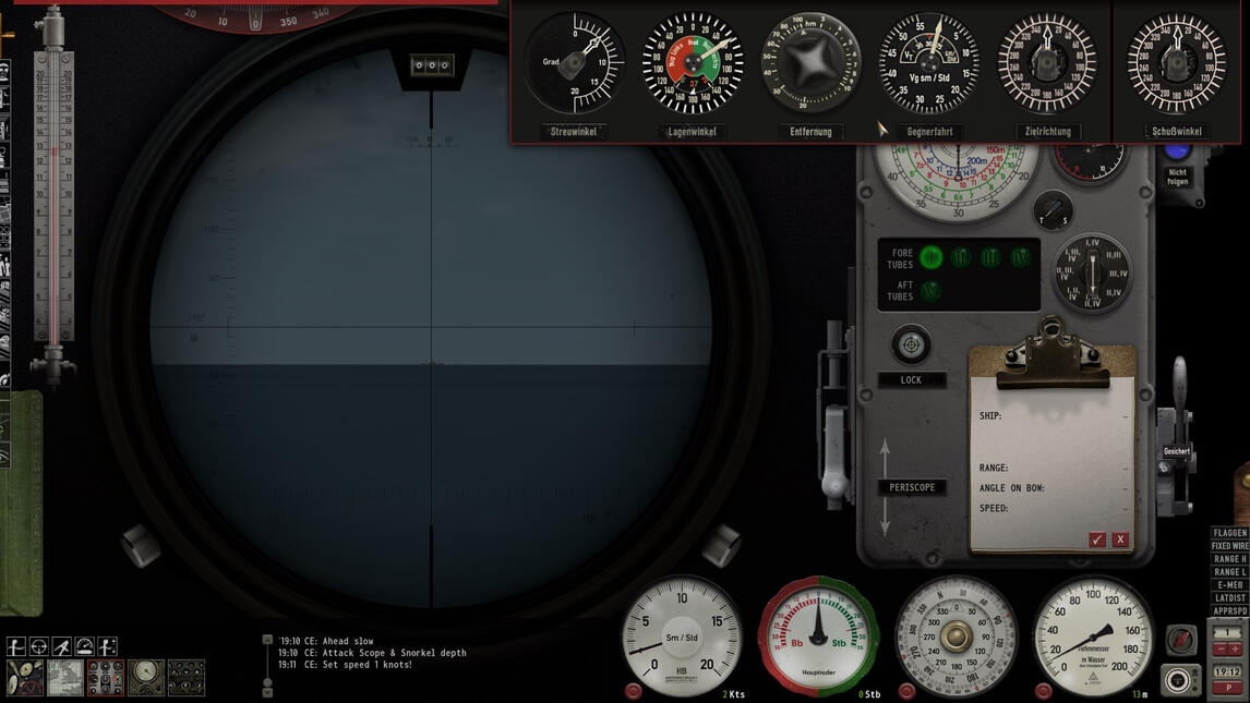 New GUI - Optics screen TDC controls access - GWX Knight's Cross